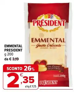 Iperal Emmental President offerta