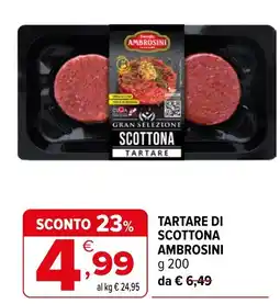 Iperal Tartare di scottona Ambrosini offerta