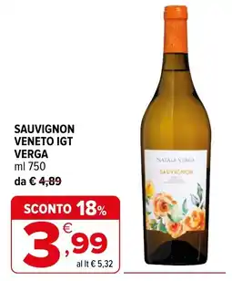 Iperal Sauvignon Verga offerta