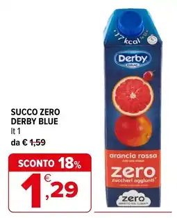 Iperal Succo zero Derby Blue offerta