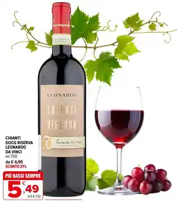Iperal Chianti Docg Riserva Leonardo Da Vinci offerta