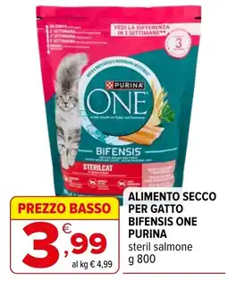 Iperal Alimento secco per gatto bifensis one purina offerta