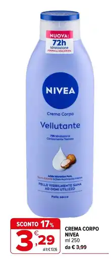 Iperal Crema Corpo Vellutante NIVEA offerta