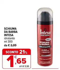 Iperal Schiuma da barba Intesa idratante offerta