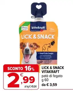 Iperal Lick & Snack Vitakraft offerta