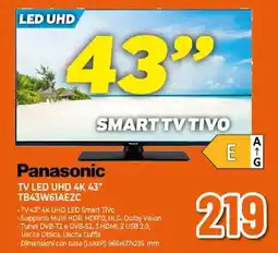 Ipercoop Panasonic TV LED UHD 4K 43" offerta