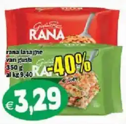 Il Castoro Supermercati Rana lasagne van gusti offerta