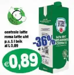 Il Castoro Supermercati centrale latte roma latte uht offerta