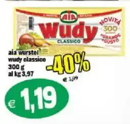 Il Castoro Supermercati aia wurstel wudy classico offerta