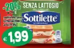 Il Castoro Supermercati Sottilette senza lattosio offerta