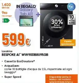Ipercoop Lavatrice BESPOKE AI offerta