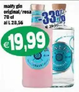 Il Castoro Supermercati malfy gin original/rosa offerta
