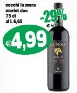 Il Castoro Supermercati Cecchi la mora merlot doc offerta