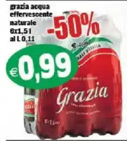 Il Castoro Supermercati acqua effervescente naturale Grazia offerta