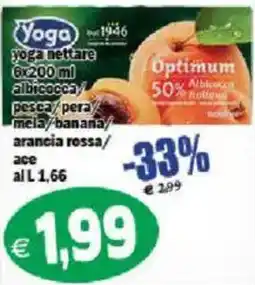 Il Castoro Supermercati Yoga nettare albicocca offerta