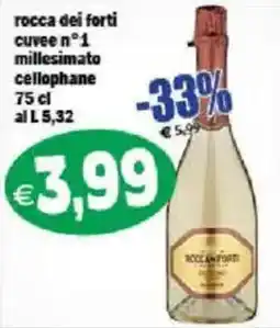 Il Castoro Supermercati Rocca dei Forti cuvee n°1 millesimato cellophane offerta