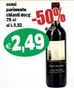 Il Castoro Supermercati Sensi parimento chianti docg offerta