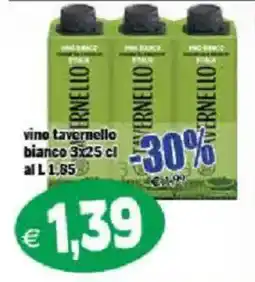Il Castoro Supermercati vino tavernello bianco offerta