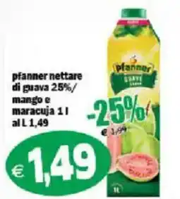 Il Castoro Supermercati pfanner nettare di guava mango e maracuja offerta