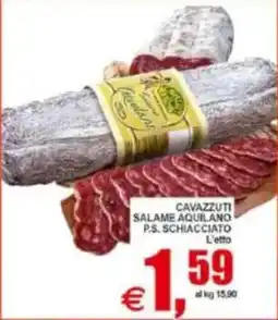Pewex Cavazzuti Salame Aquilano P.S. Schiacciato offerta