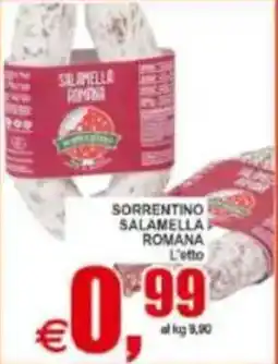 Pewex Sorrentino salamella romana offerta
