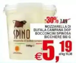 Pewex Mozzarella di bufala campana dop bocconcini spinosa offerta