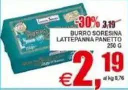 Pewex Burro Sore sina Lattepanna Panetto offerta