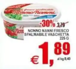 Pewex Nonno Nanni fresco spalmabile vaschetta offerta
