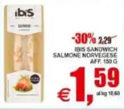 Pewex Ibis sandwich salmone norvegese offerta