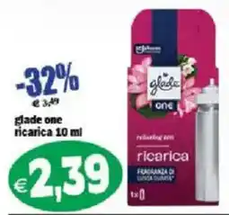 Il Castoro Supermercati Glade one ricarica offerta