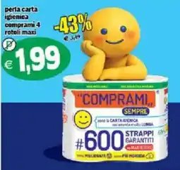 Il Castoro Supermercati perla carta igienica offerta