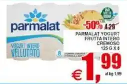 Pewex Parmalat yogurt frutta intero cremoso offerta