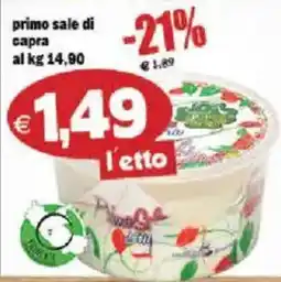 Il Castoro Supermercati Primo sale di capra offerta