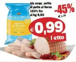 Il Castoro Supermercati Petto di pollo Equilibrium offerta