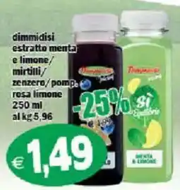Il Castoro Supermercati dimmidisi estratto menta e limone / mirtilli / zenzero / pompa rosa limone offerta