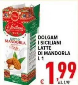 Iper Triscount Latte di mandorla i siciliani offerta