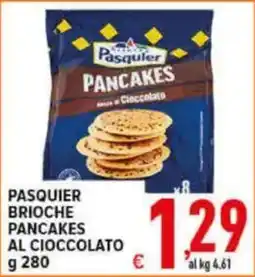 Iper Triscount Pasquier brioches pancakes al cioccolato offerta