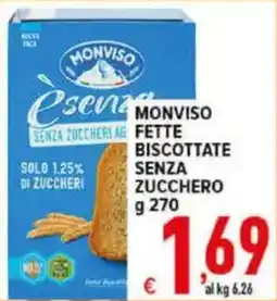 Iper Triscount Monviso fette biscottate senza zucchero offerta