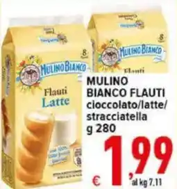 Iper Triscount Mulino Bianco Flauti Latte offerta