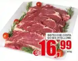 Pewex Bistecche costa s/o b/a vitellone offerta