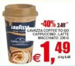 Pewex Lavazza coffee to go cappuccino - latte macchiato offerta