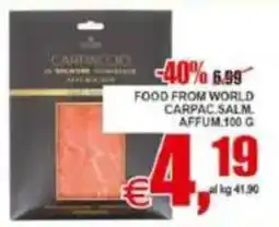 Pewex Carpaccio di salmone affumicato offerta