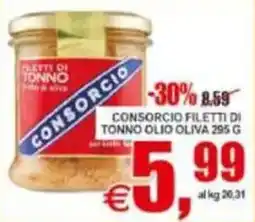 Pewex Consorzio filetti di tonno olio oliva offerta