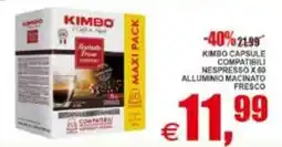 Pewex Kimbo capsule compatibili Nespresso offerta