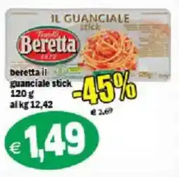 Il Castoro Supermercati Beretta il guanciale stick offerta