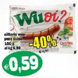 Il Castoro Supermercati Citterio Wuoi puro suino offerta