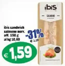 Il Castoro Supermercati ibis sandwich salmone norv. offerta