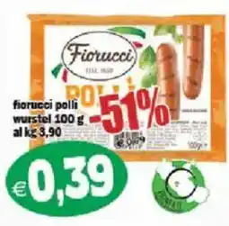 Il Castoro Supermercati Fiorucci polli wurstel offerta