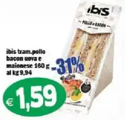 Il Castoro Supermercati ibis tram.pollo bacon uova e maionese offerta