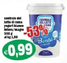 Il Castoro Supermercati Yogurt bianco Bontà Centrale offerta